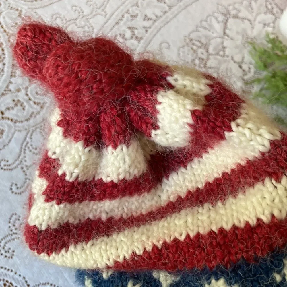 Peruvian Trading Company Beanie Red, White & Blue
